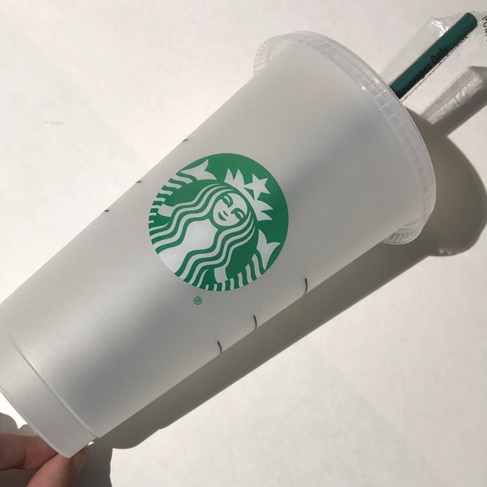 Starbucks reusable plastic cold cup venti size NEW - Picture 1 of 4